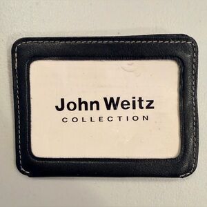 VINTAGE: John Weitz Collection | leather card wallet with ID window
